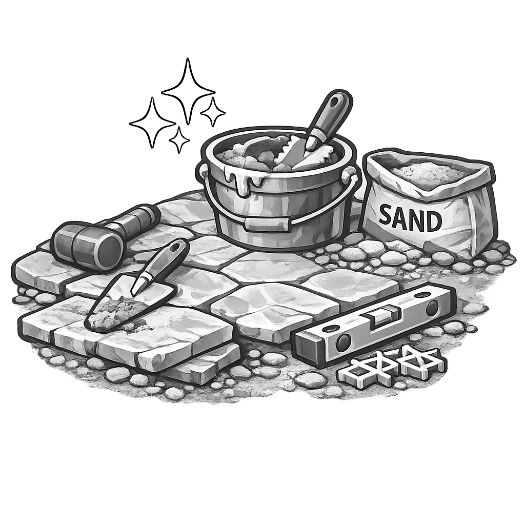 Flagstone installation icon